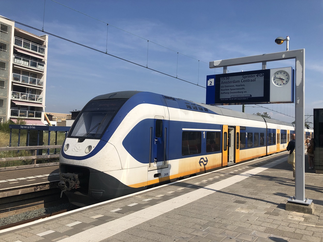 From Amsterdam to Zandvoort beach by train