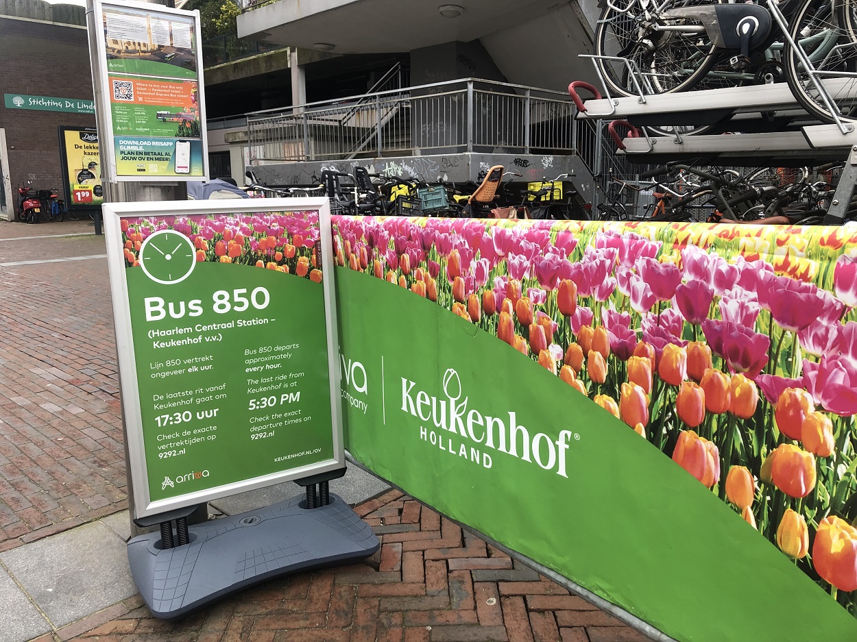 Автобус из Амстердама в Кекенхоф, Харлема в Кекенхоф