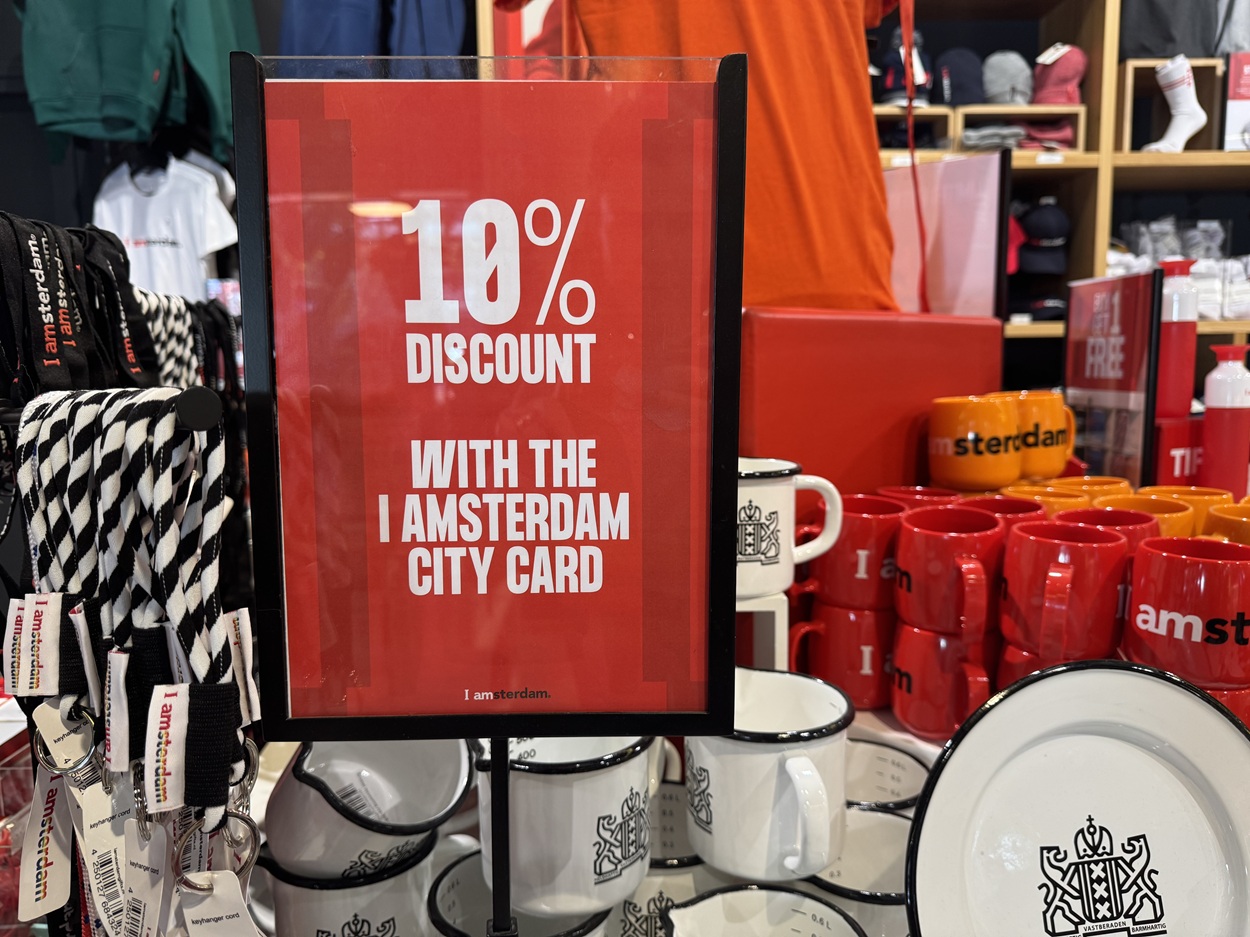 Скидка 10% по карте I amsterdam city card